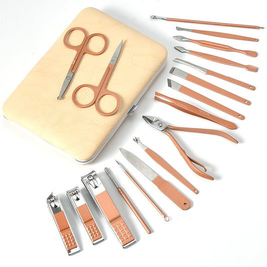 Handybabac 18-Piece Stainless Steel Manicure Tool Set - product view 1