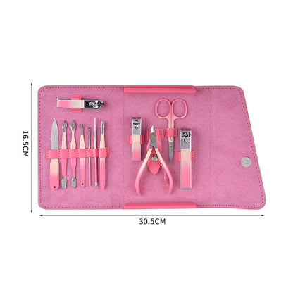 Handybabac 12-Piece Gradient Color Nail Clipper & Grooming Set - product view 1