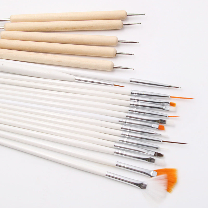 Handybabac 20-Piece Nail Art Brush Set - product view 2