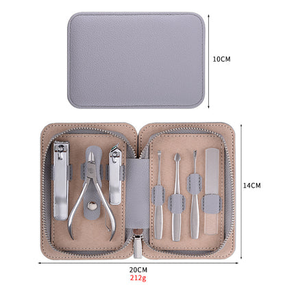 Handybabac 7-Piece Manicure & Pedicure Tool Set with Zippered Case - product view 2