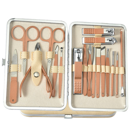 Handybabac 18-Piece Stainless Steel Manicure Tool Set - product view 2